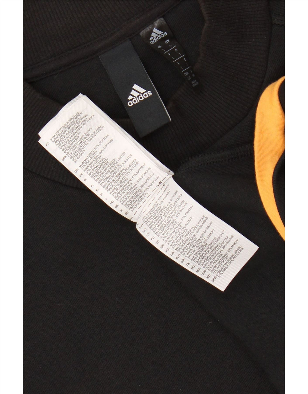 Męska bluza z grafiką ADIDAS, duża, czarna, bawełniana