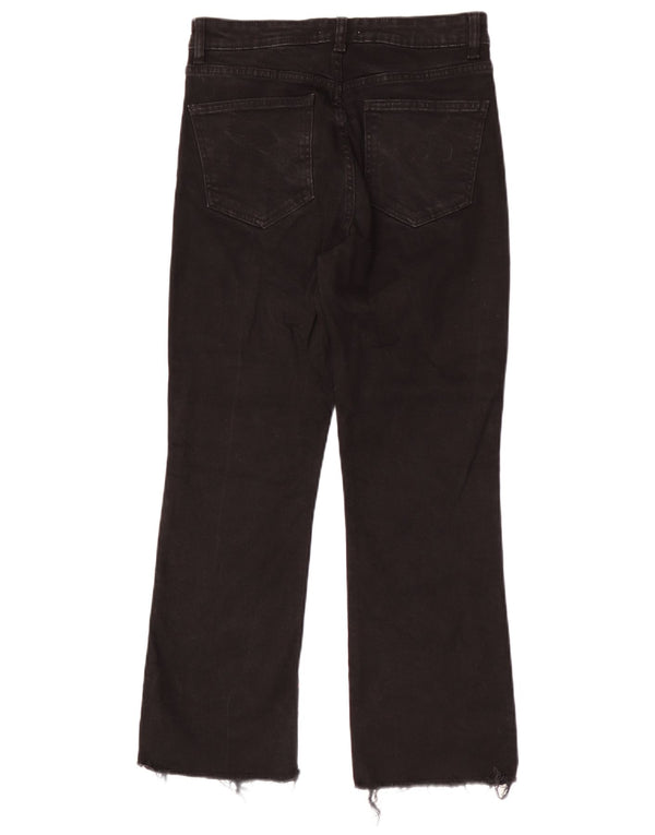 Damskie proste dżinsy Zara EU 40 Medium W30 L26 Czarna bawełna
