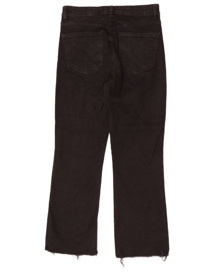 Damskie proste dżinsy Zara EU 40 Medium W30 L26 Czarna bawełna