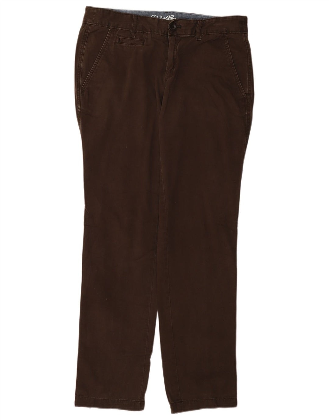 Damskie proste spodnie chino Eddie Bauer US 6 Medium W32 L30 Brązowa bawełna