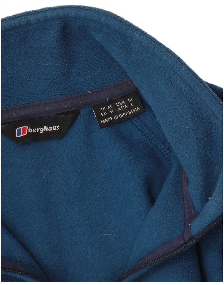 Męski sweter polarowy Berghaus z zamkiem błyskawicznym i średnim niebieskim kolorem