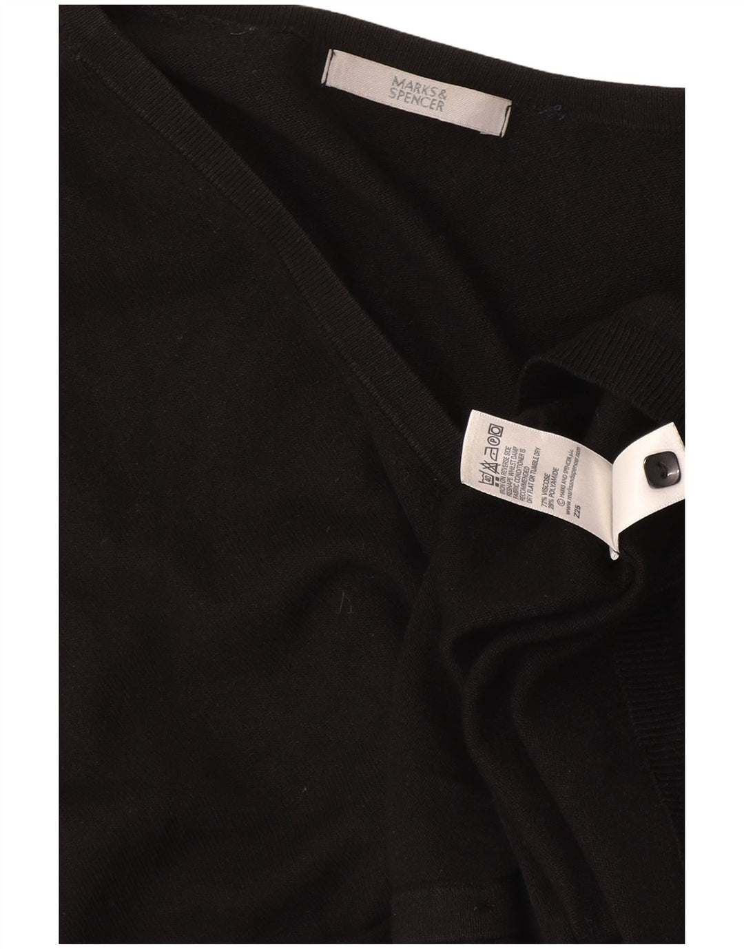 Sweter damski Marks & Spencer UK 14, średni czarny wiskoza
