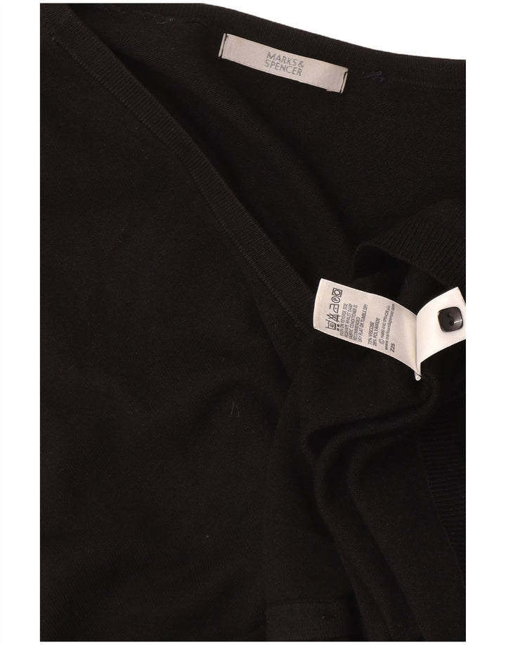 Sweter damski Marks & Spencer UK 14, średni czarny wiskoza
