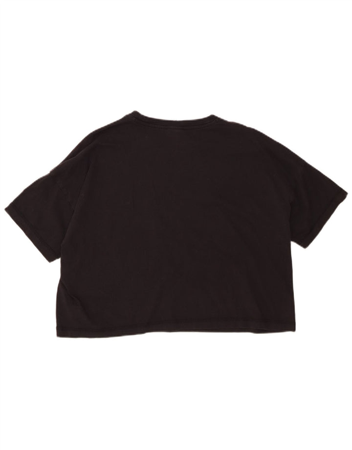 Damska koszulka Champion Oversize Crop Graphic Top UK 14 Medium Black