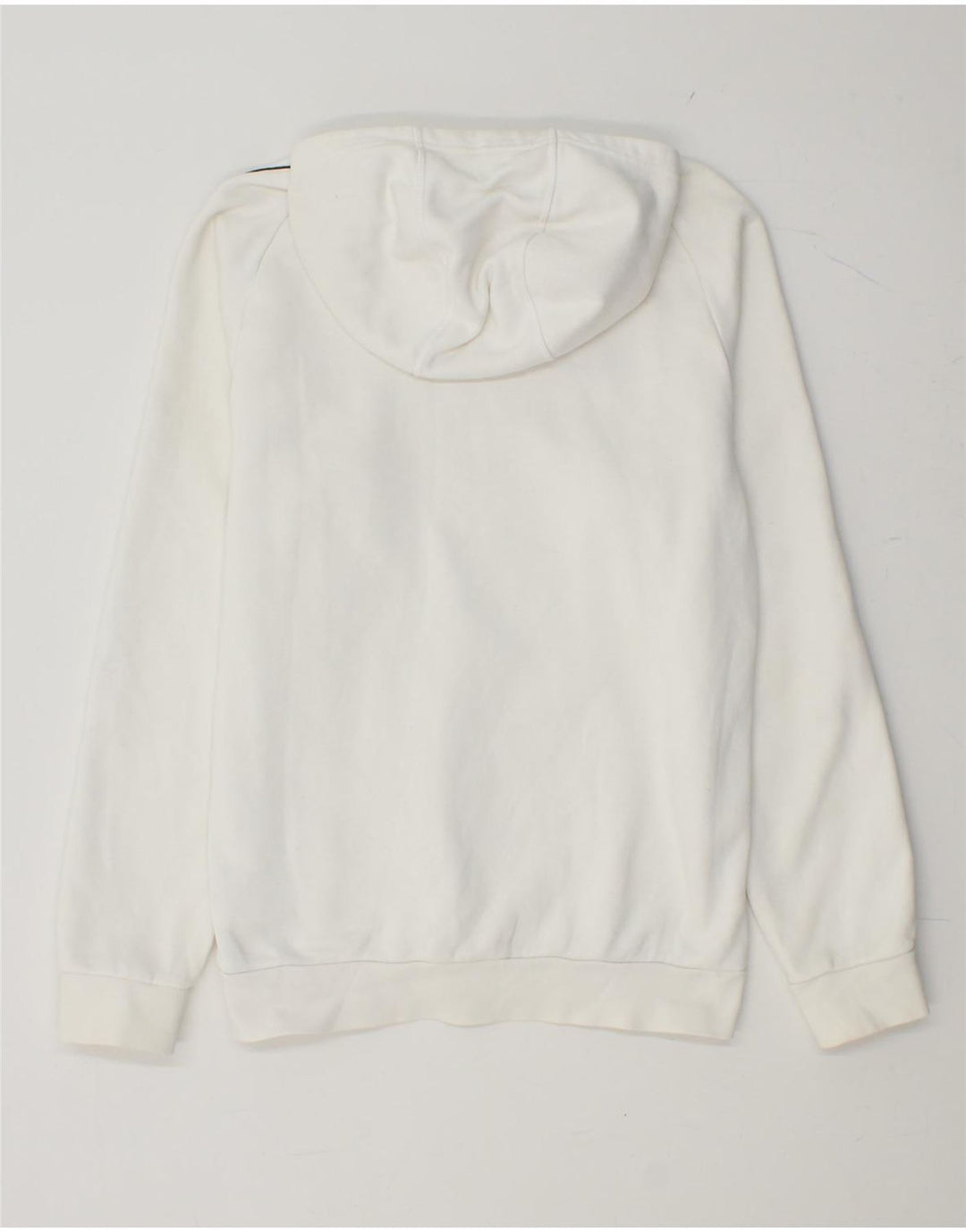 Męski sweter z kapturem ADIDAS, mały, biały, bawełniany