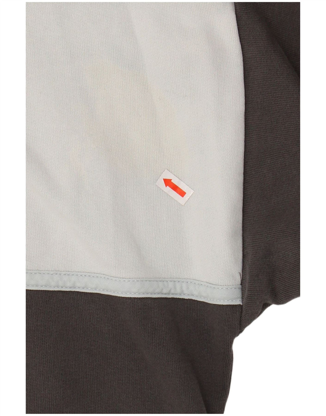 LEVI'S Womens Oversized Hoodie Jumper UK 14 Medium Grey Colourblock