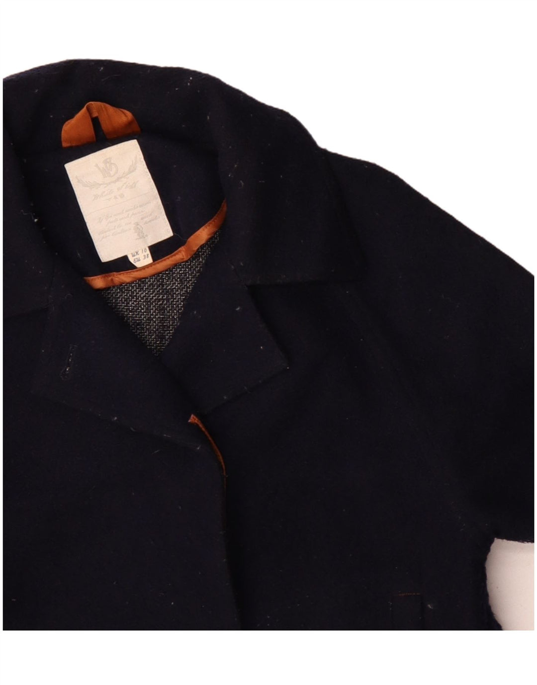 Damska kurtka bomberka oversize White Stuff UK 10, mała, granatowa, wełniana