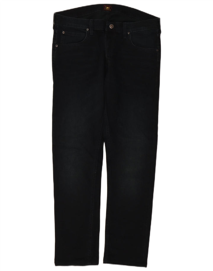 Damskie jeansy Lee Straight W36 L29 granatowe