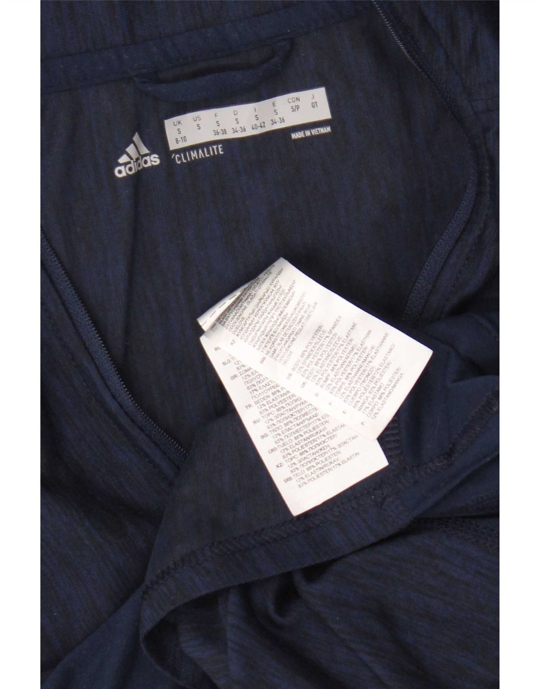 Damski dres Adidas Graphic Pullover Top UK 8/10 Mały granatowy