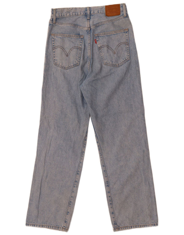 Damskie jeansy Levi's Ribcage Straight W28 L27 Niebieskie bawełniane