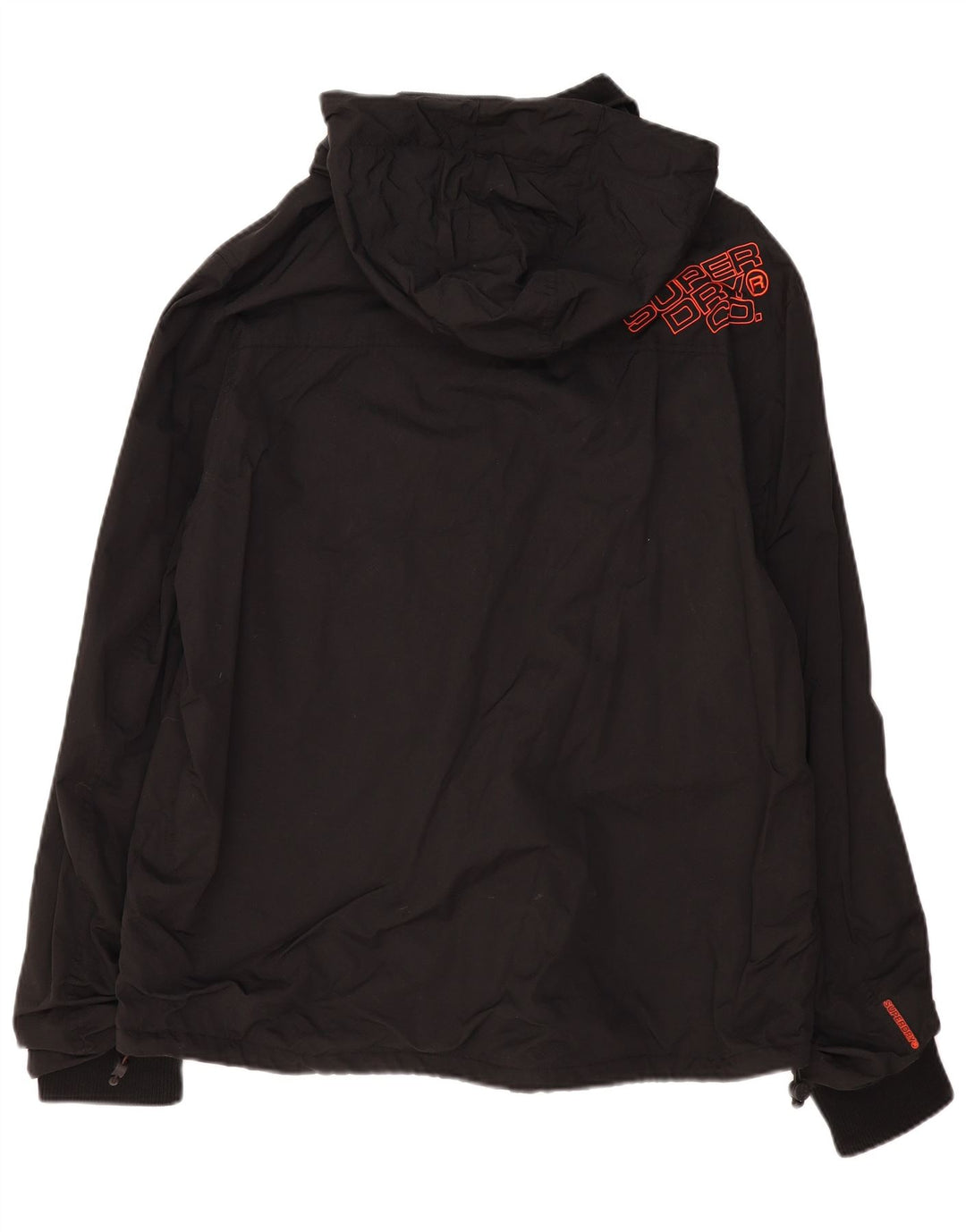 Męska kurtka wiatrówka SUPERDRY z kapturem UK 46 3XL czarna
