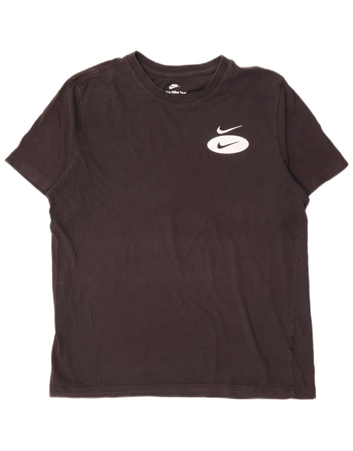 T-shirt męski Nike, średni czarny, bawełniany