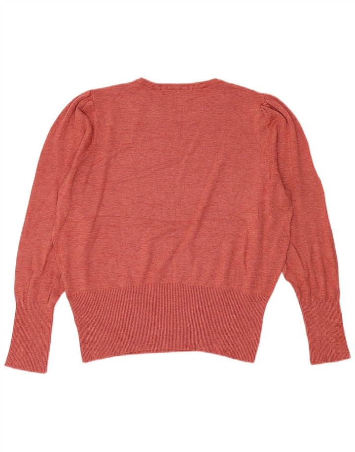 Marks & Spencer Damski sweter z okrągłym dekoltem, UK 16, duży czerwony