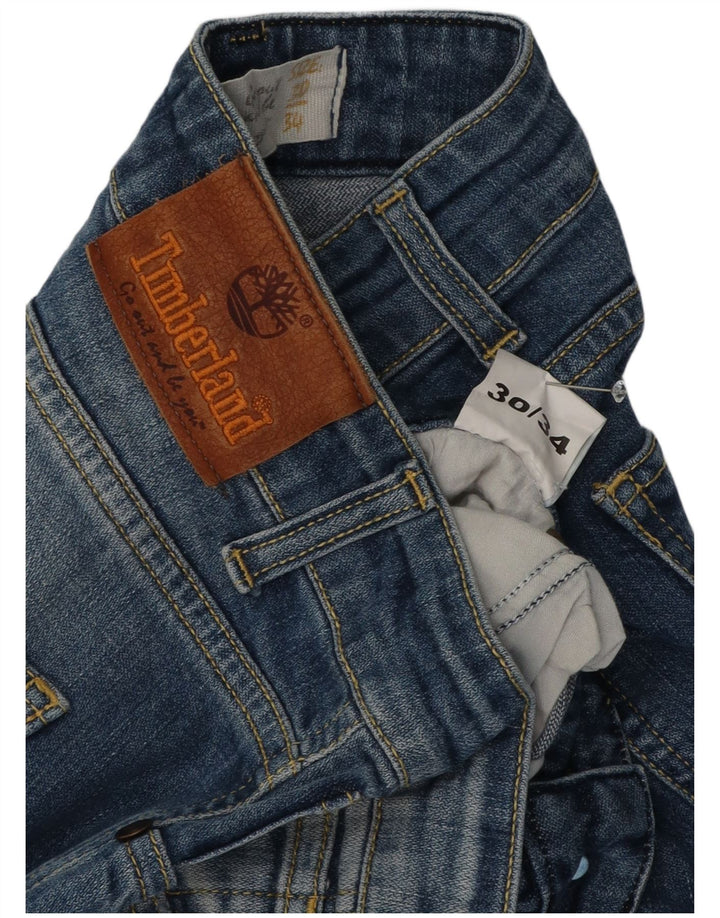Damskie jeansy zwężane Timberland W30 L28 Niebieskie