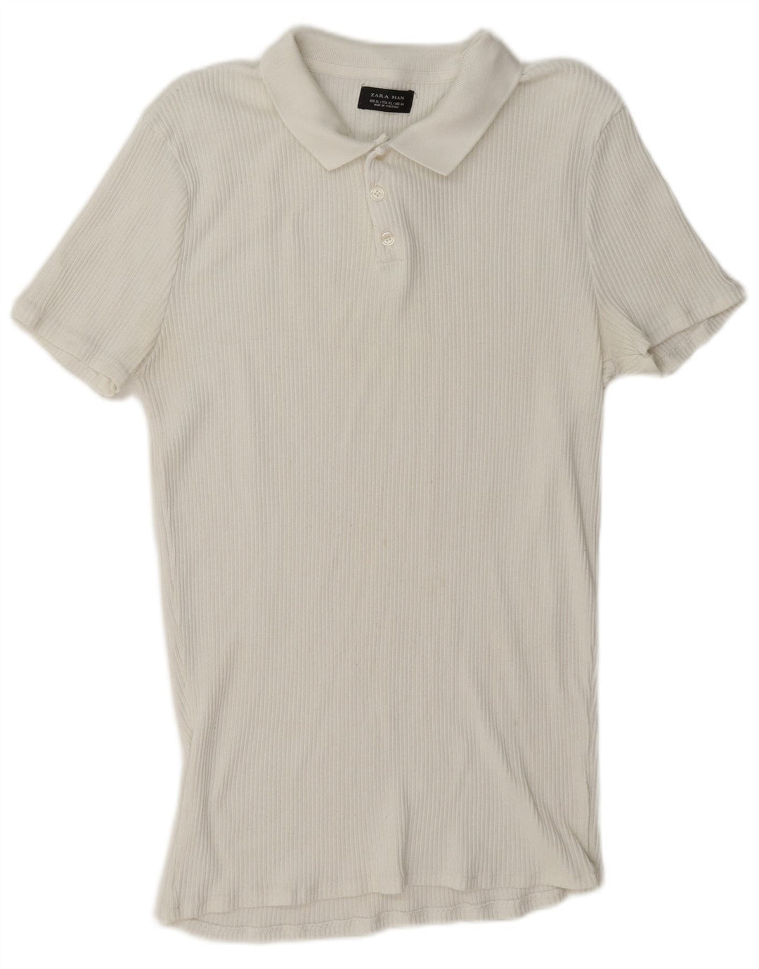 Męska koszulka polo XL Zara w kolorze białym