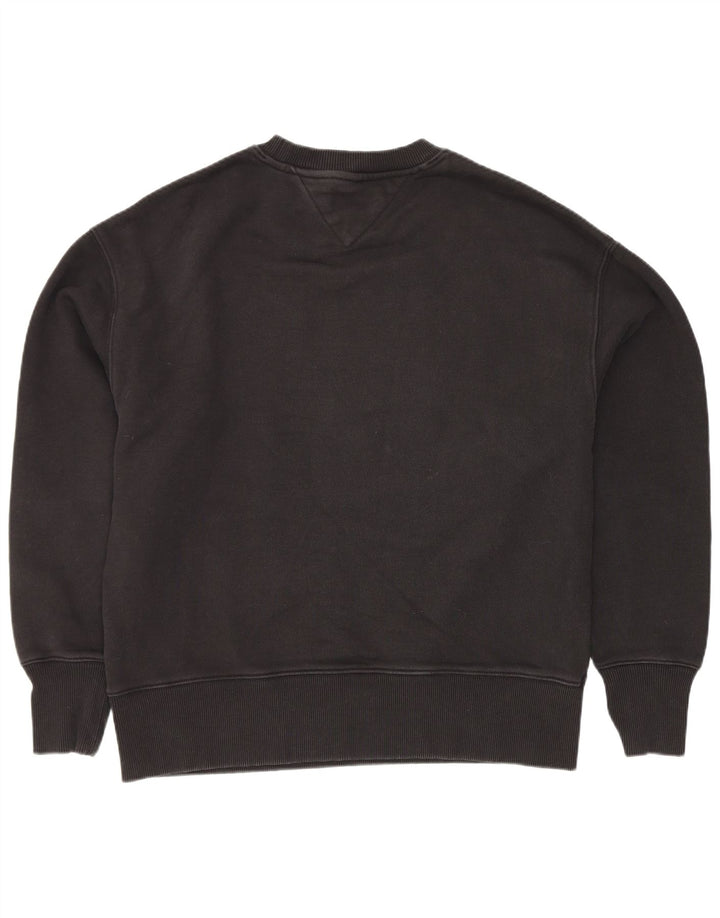 Męska bluza z grafiką Tommy Hilfiger, mała, czarna, bawełniana