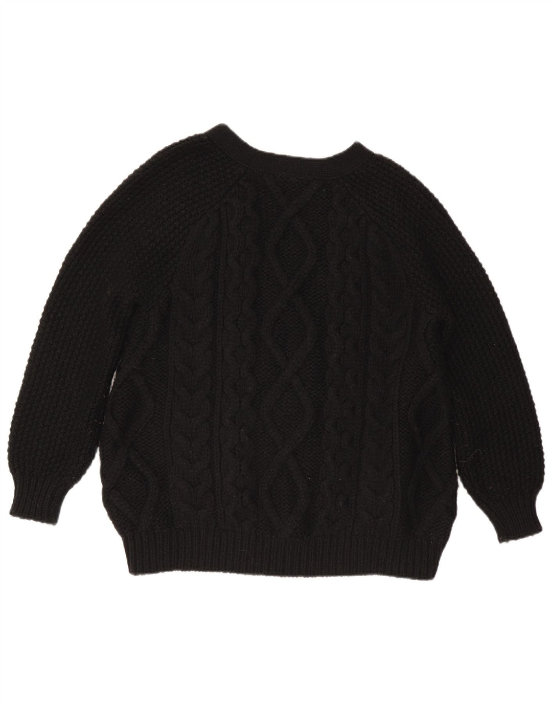 Sweter damski Stefanel UK 14, średnia czarna wełna