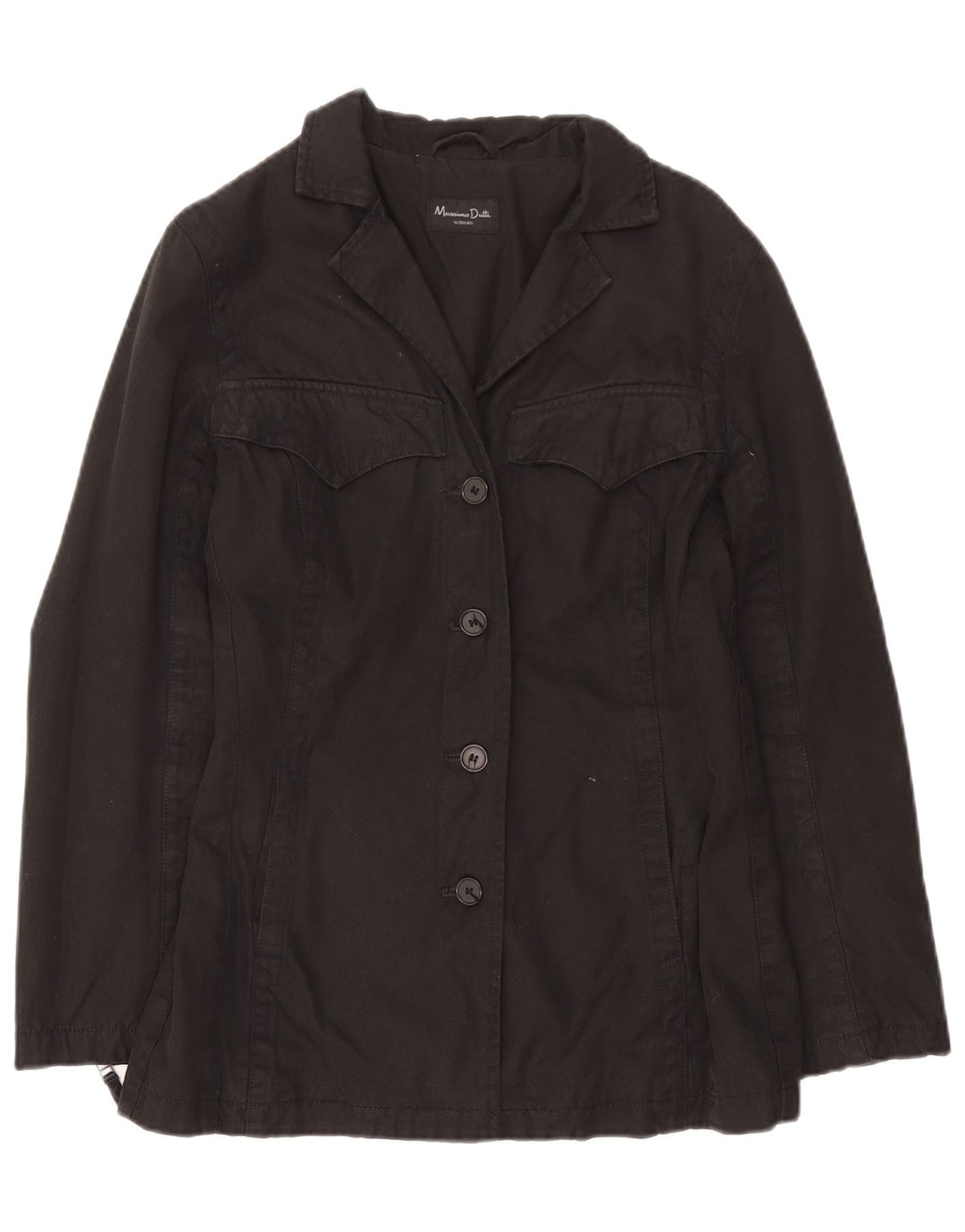 Kurtka damska Massimo Dutti UK 16, duża, czarna, bawełniana