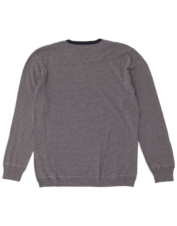 Męski sweter Levi's Slim Fit z dekoltem w kształcie litery V, XL, granatowy w paski