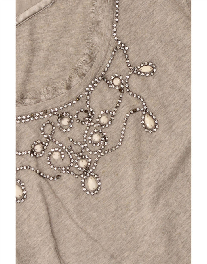 Top damski LIU JO z długim rękawem UK 10, mały, szary