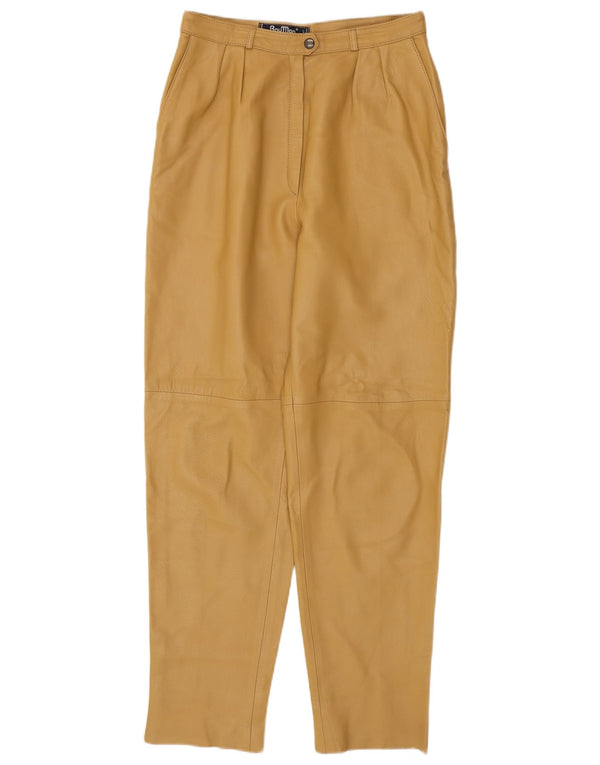 Damskie spodnie skórzane RAY MARJORY IT 42 Medium W28 L30 Khaki