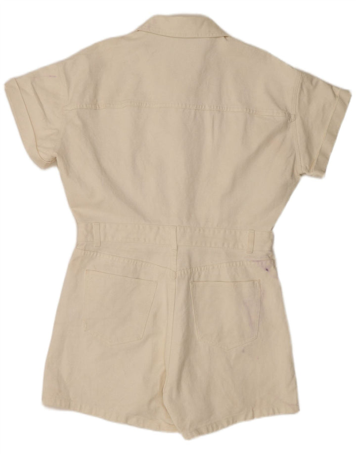 Damski kombinezon jeansowy Zara UK 20 2XL Biała bawełna