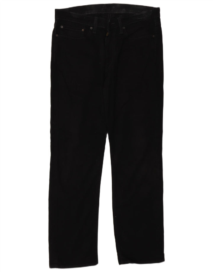 Męskie dżinsy Levi's 514 Straight W34 L32 Czarna bawełna