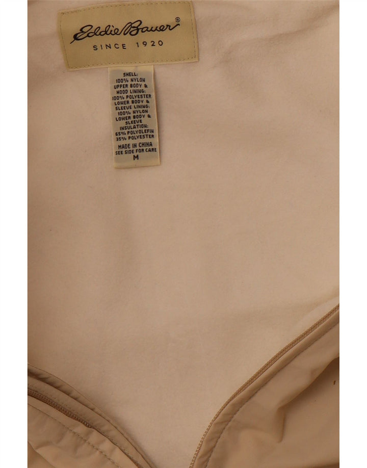 Męska kurtka wiatrówka z kapturem EDDIE BAUER UK 38 Średni beżowy nylon