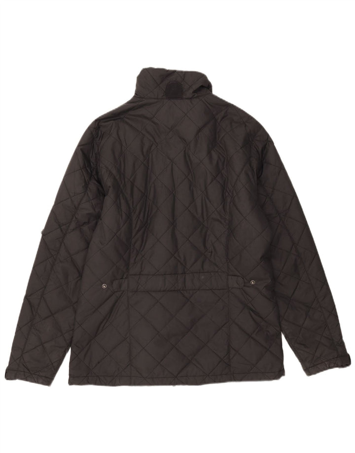 Damska pikowana kurtka oversize Schoffel UK 10, mała, czarna, poliester