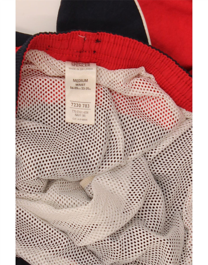 Męskie spodenki kąpielowe MARKS & SPENCER, średni granat, blok kolorów