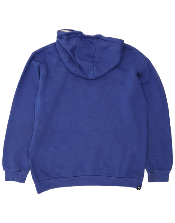 Damski sweter z kapturem Hummel Graphic Oversize UK 16, duży, niebieski, bawełniany