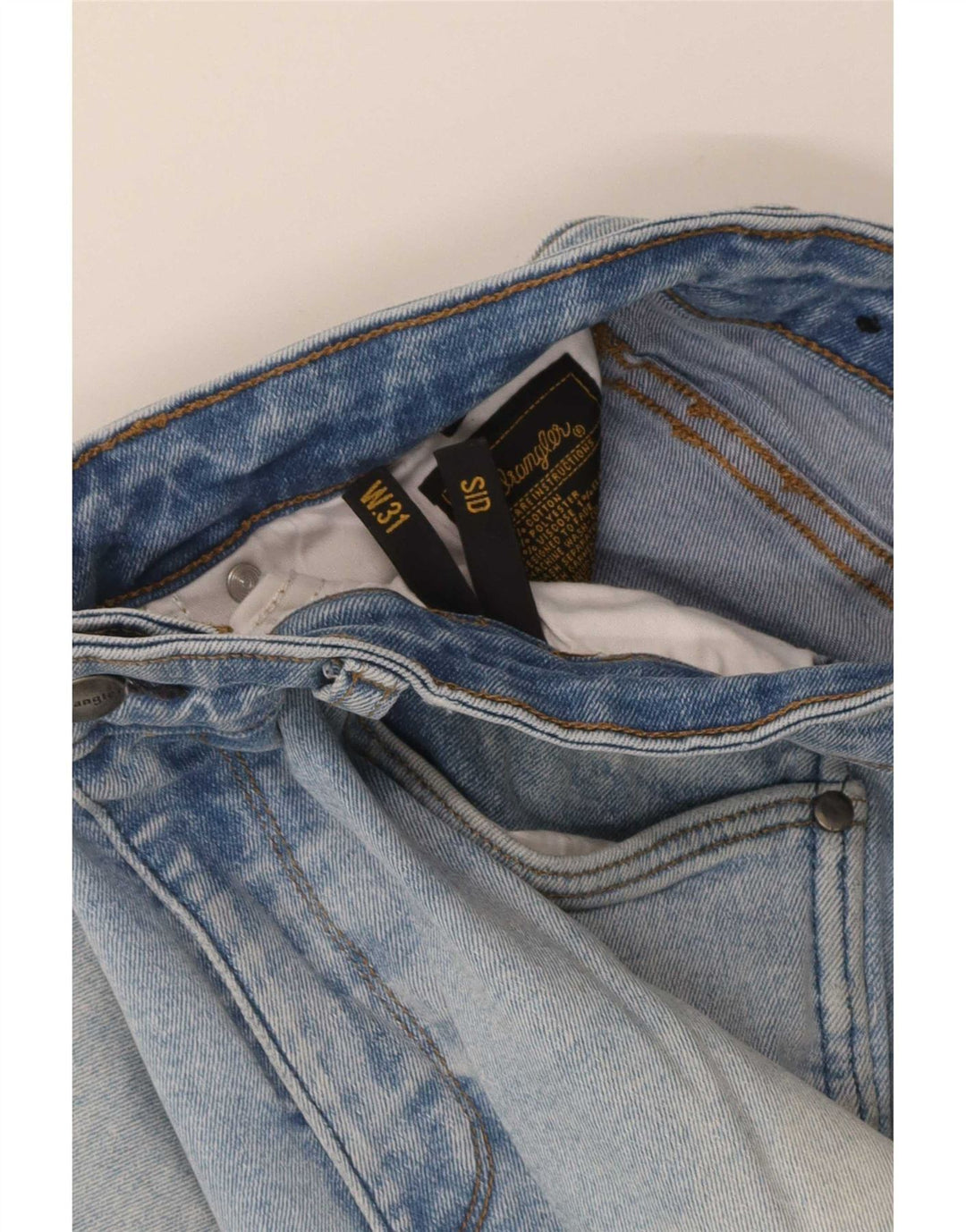 Wrangler Męskie Sid Skinny Jeans W31 L29 Niebieskie bawełniane