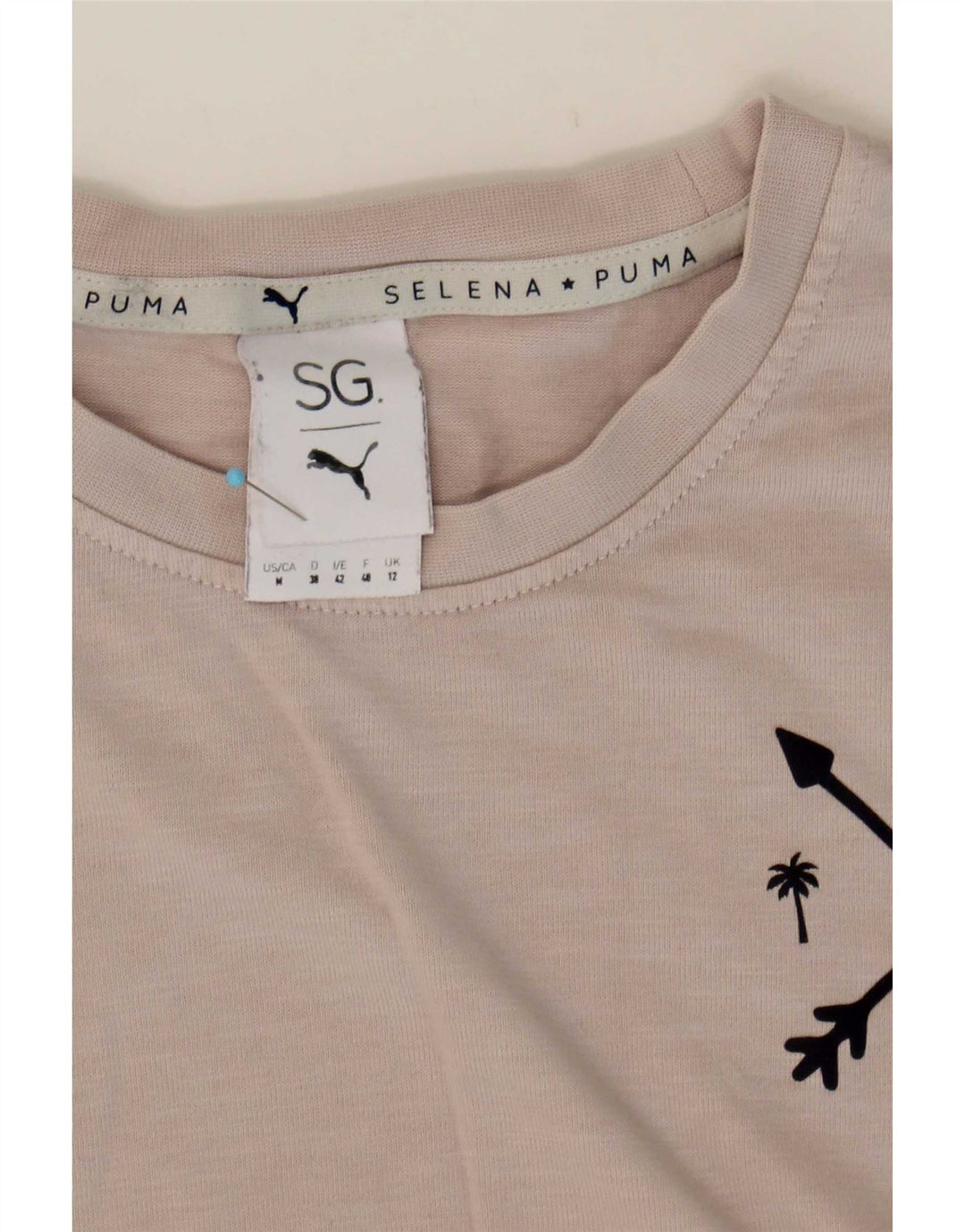 Damska koszulka Puma Selena Oversize Graphic Top UK 12 Medium Grey
