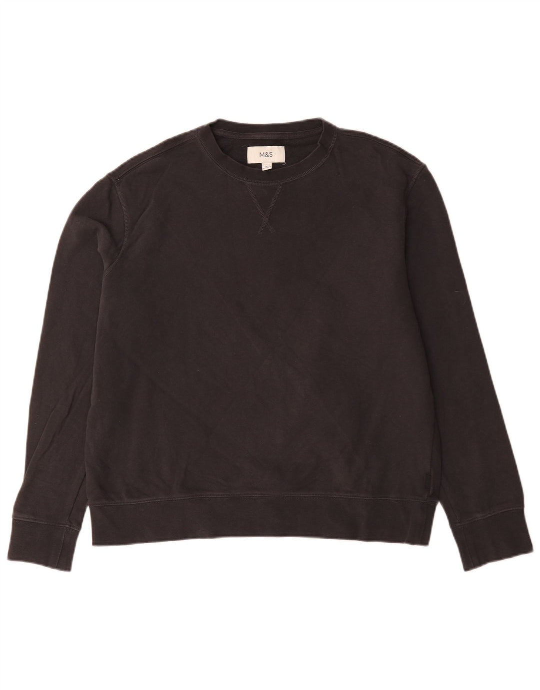 Marks & Spencer Męski sweter, duży, czarny, bawełniany