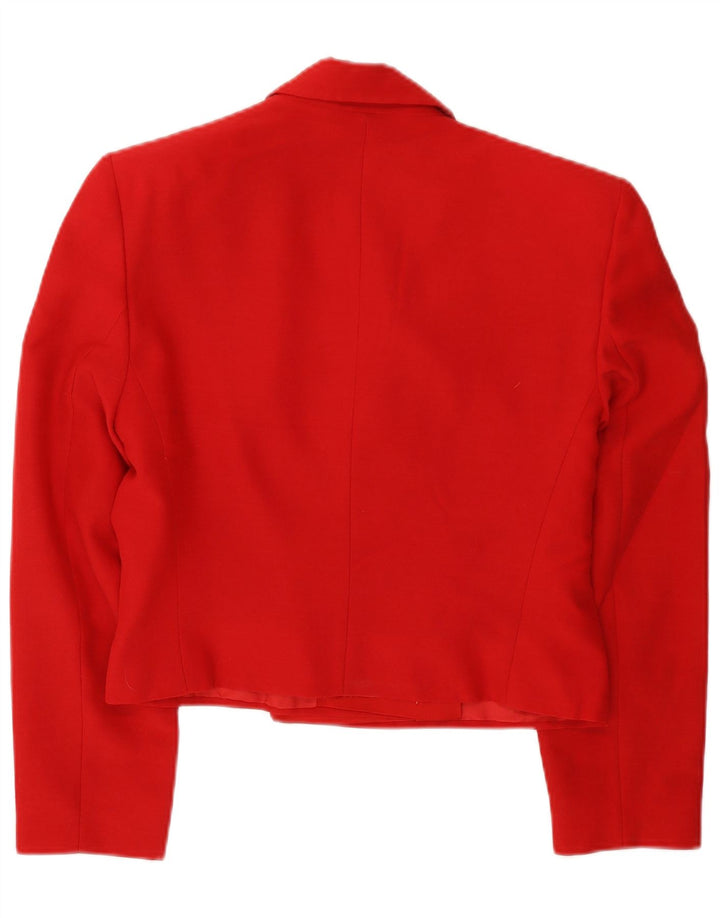 Damska marynarka Ferre Crop Double Breasted Jacket UK 14, średnia czerwień