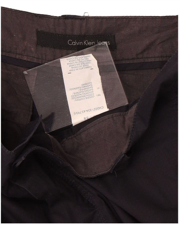 Męskie spodenki cargo Calvin Klein W34, duże, granatowe, bawełniane