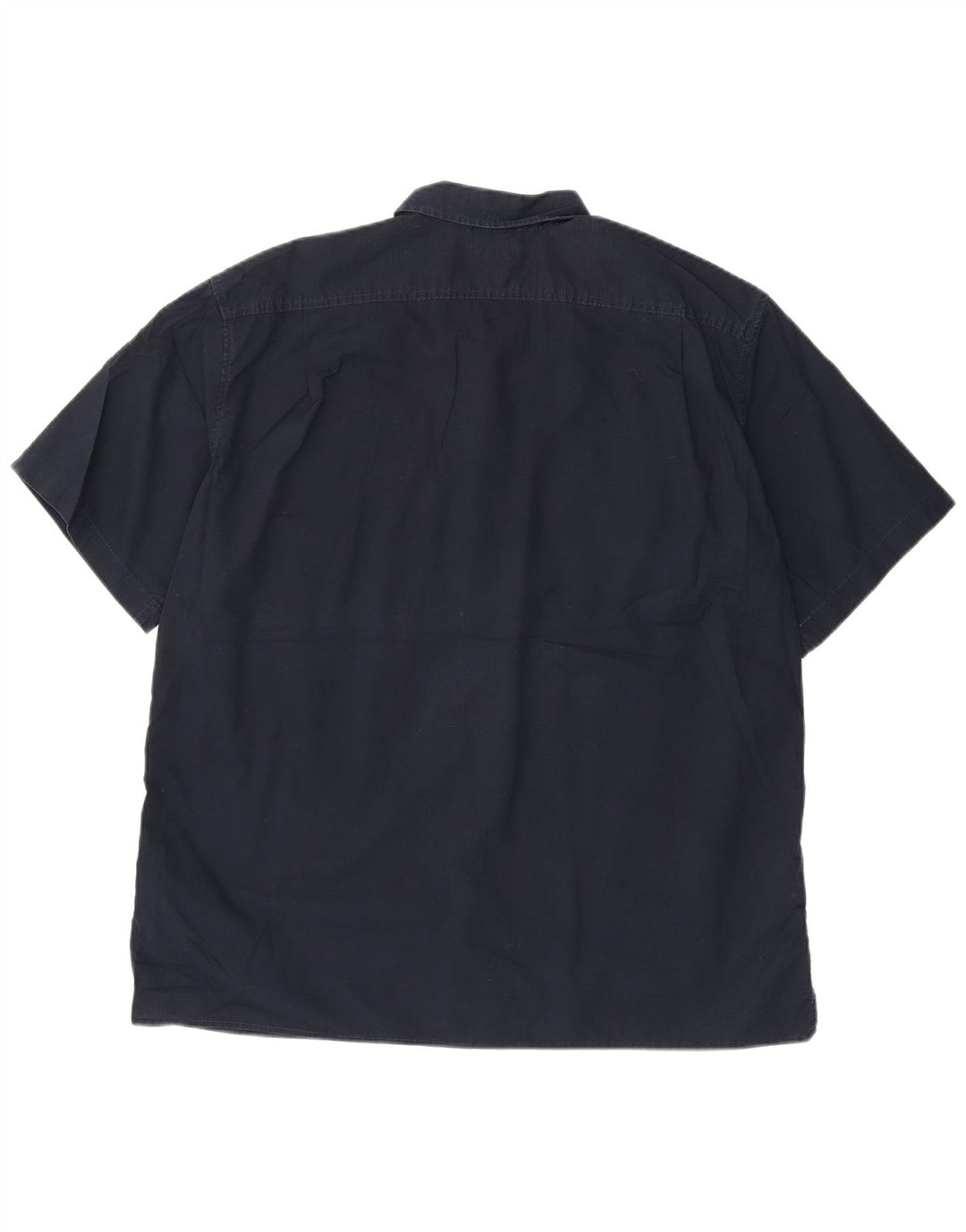 EDDIE BAUER Męska koszula z krótkim rękawem o klasycznym kroju XL, granatowa, bawełniana