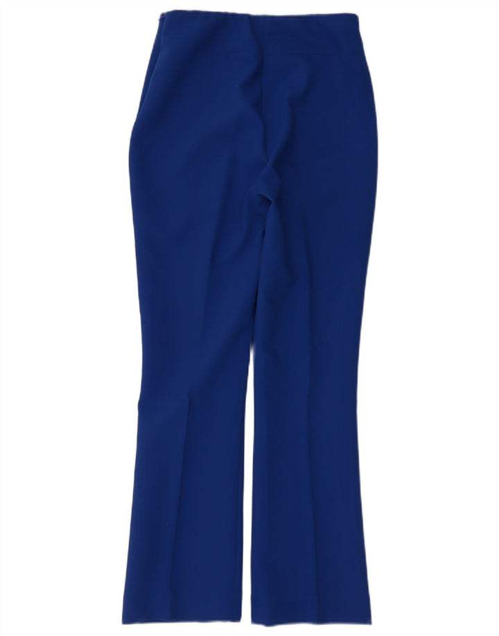 Damskie spodnie typu bootcut Zara XS W24 L26 Niebieski poliester