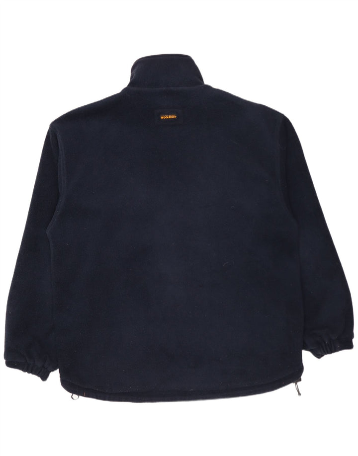 Męska dwustronna kurtka WOOLRICH UK 40, duża, granatowa, nylonowa