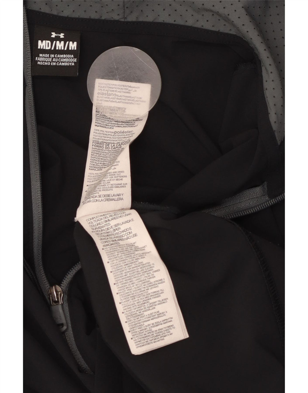 Męska bluza dresowa z kapturem i kapturem UNDER ARMOUR w kolorze średniej czerni