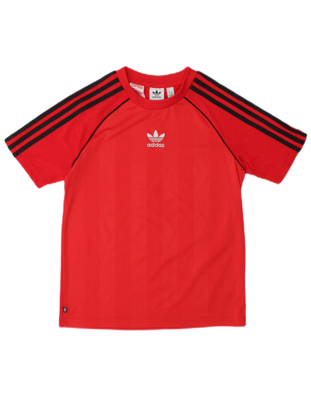 Adidas Chłopięcy T-shirt Top 11-12 lat Czerwony Poliester z blokami kolorów