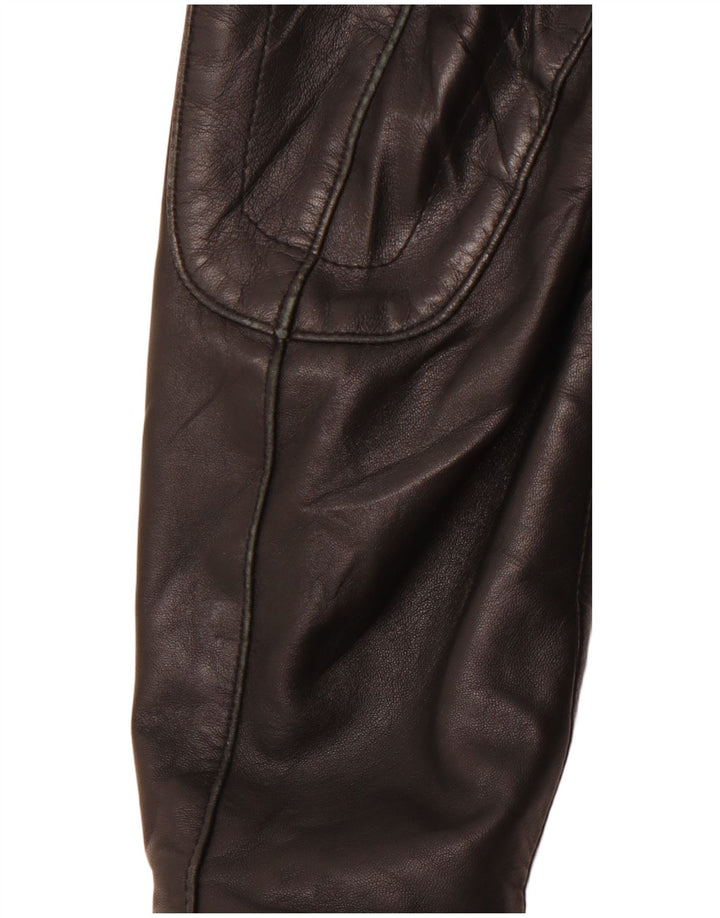 Męska skórzana kurtka racer VINTAGE IT 54 2XL czarna skóra