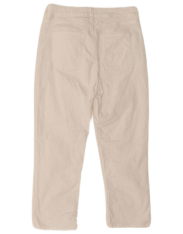 Damskie dżinsy Capri Fat Face UK 12 Medium W28 L20 Biała bawełna