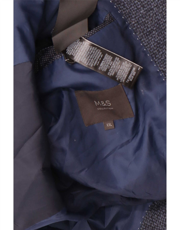 Marks & Spencer Płaszcz męski UK 44 2XL Granatowy poliester