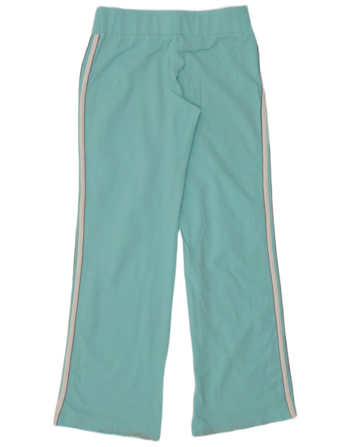 Damskie spodnie dresowe Adidas Regular, średnia turkusowa bawełna