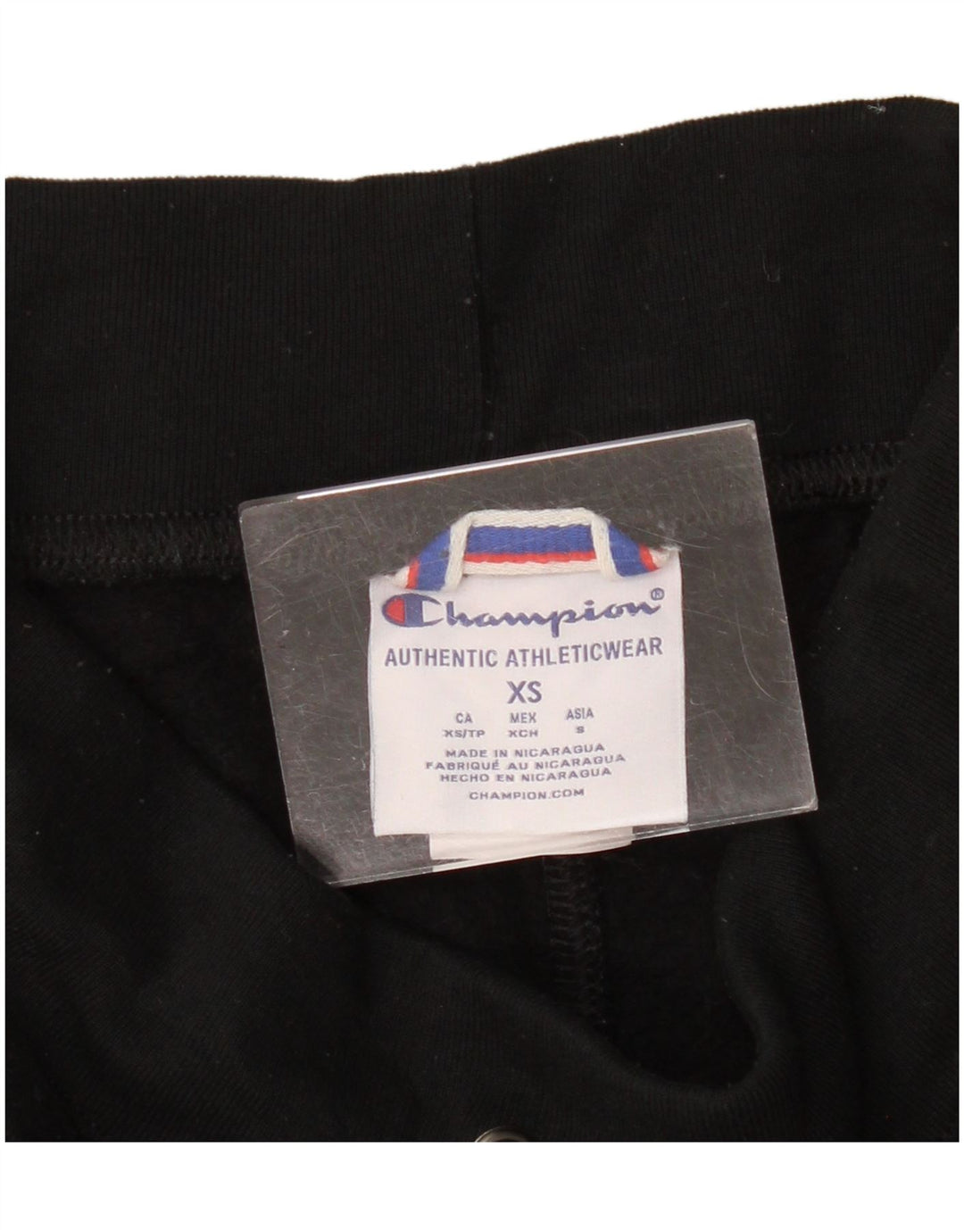 Damskie spodnie dresowe Champion Graphic Joggers UK 6 XS Czarny poliester