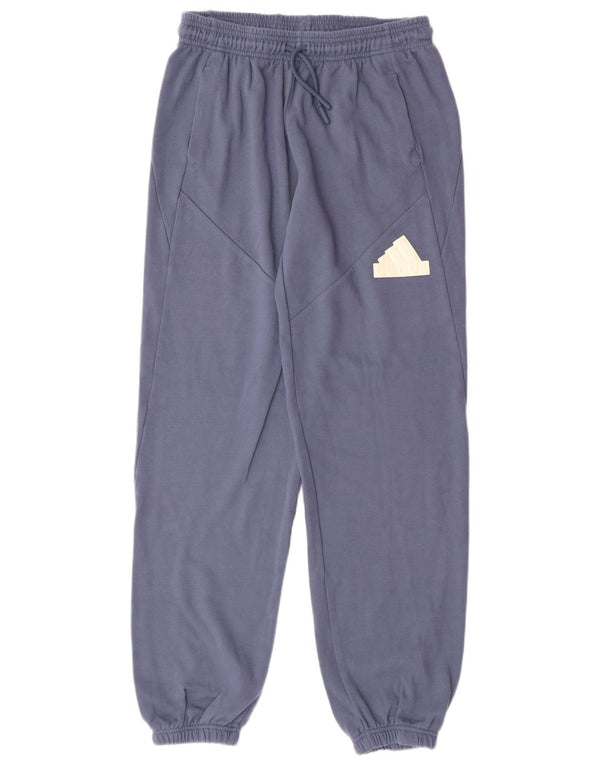 Adidas Chłopięce Spodnie Dresowe Joggery 15-16 Lat Niebieskie Bawełniane