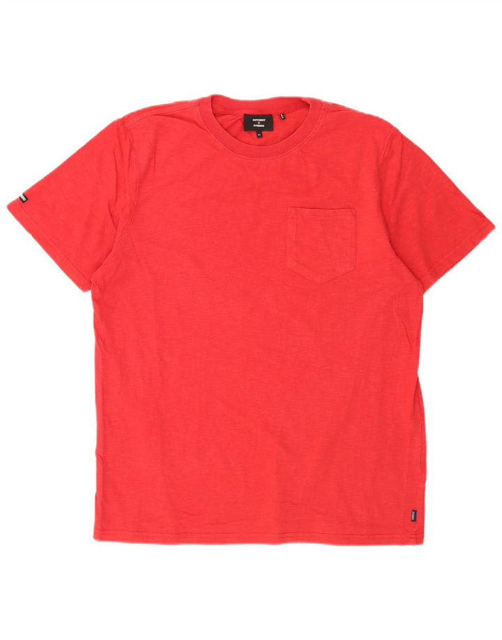 Męski T-shirt Superdry o regularnym kroju, XL, czerwony
