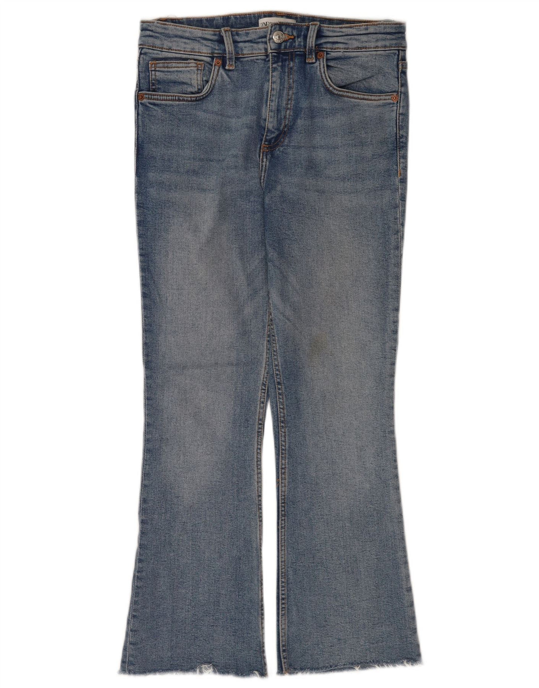 Dżinsy damskie Zara Flare Cropped EU 40 Medium W30 L25 Niebieskie