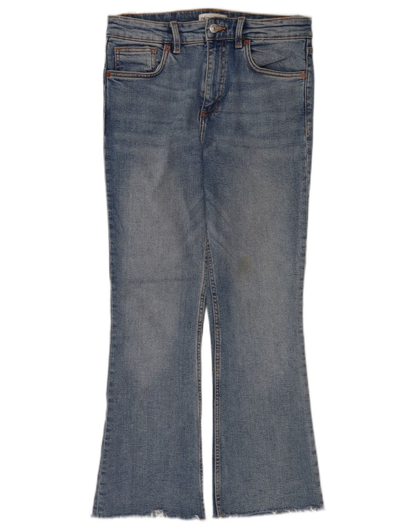 Dżinsy damskie Zara Flare Cropped EU 40 Medium W30 L25 Niebieskie
